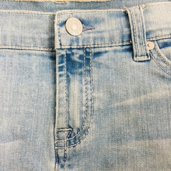 7 For All Mankind Distressed Jean Skirt/Denim Distressed Mini Skirt Girl Size 12 - Picture 3 of 13